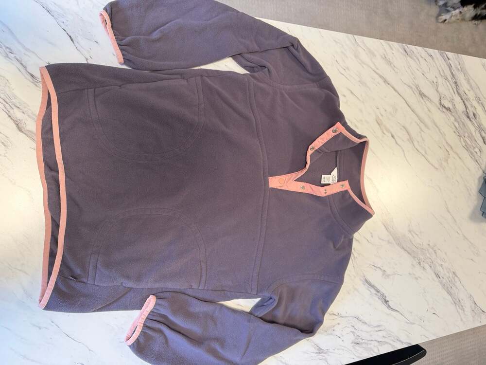 Athleta Girl Cold Snap Fleece Pullover Purple Pink Size XXL/16